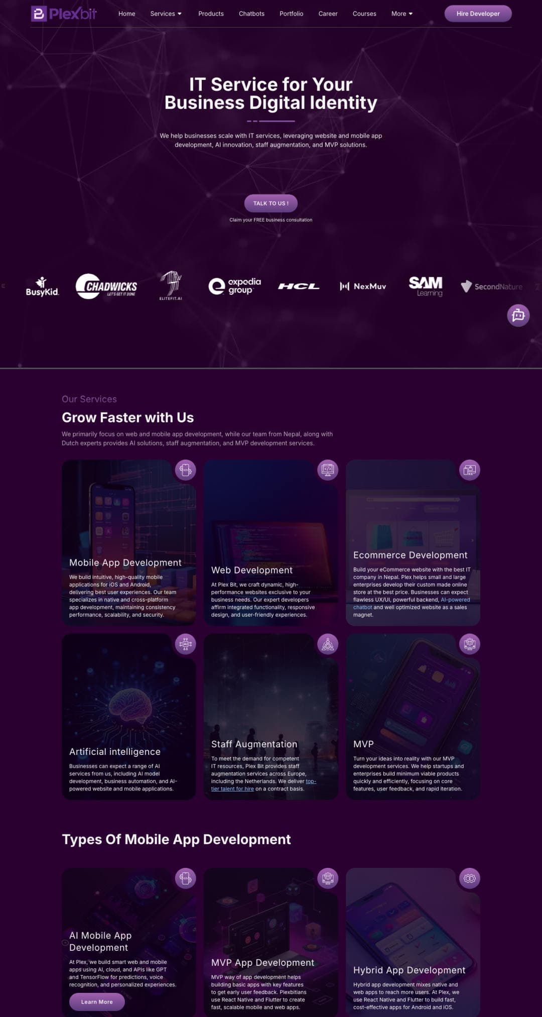 Previous Plex Bit homepage