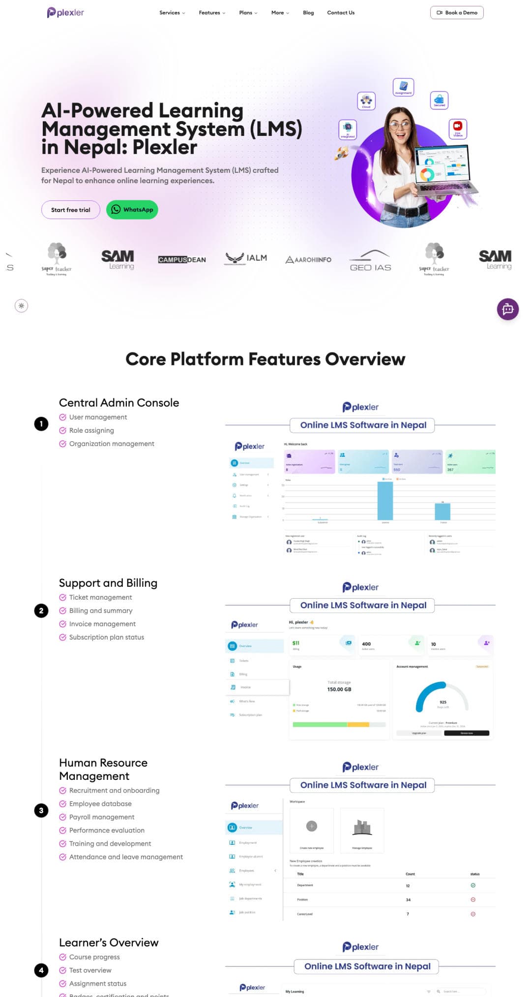 Previous Plexler landing page